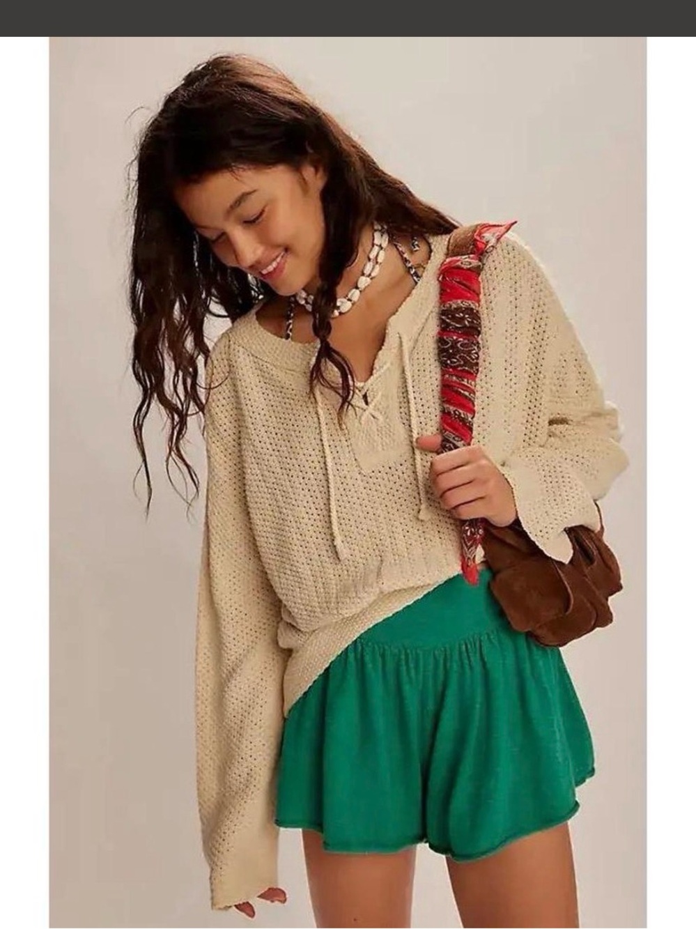 Free People Free-est Cruz Shorts Green Small